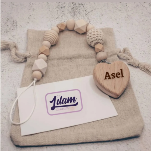 bebek emzik askısı