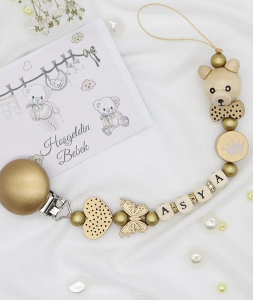 bebek emzik askısı