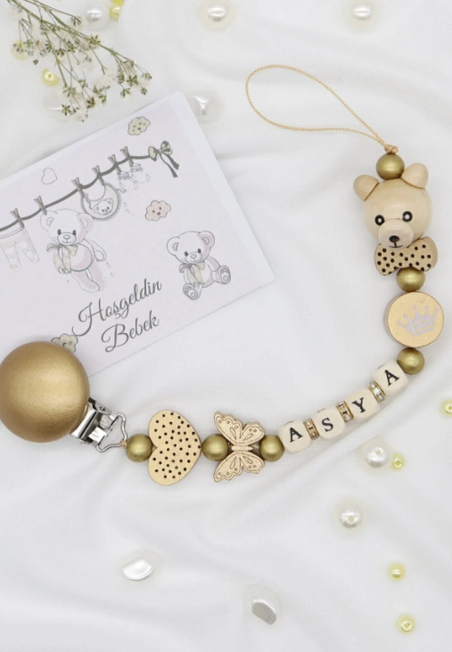 bebek emzik askısı