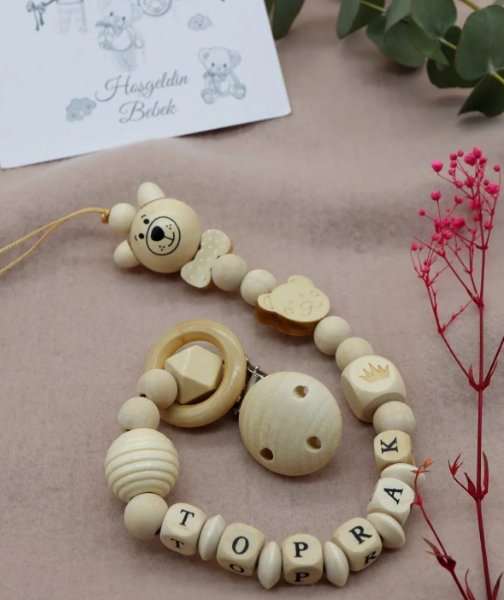 bebek emzik askısı