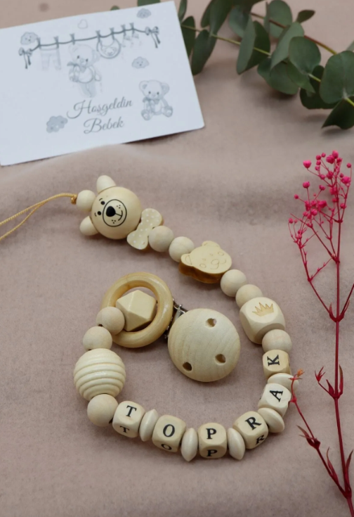 bebek emzik askısı