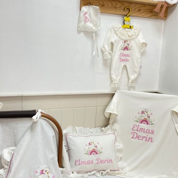 12 Parça Dantelli Hastane Çıkış Seti